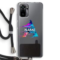 Abstract Spectrum: Xiaomi Redmi Note 10 Pro Transparant Hoesje met koord