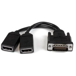 StarTech.com 20 cm LFH 59 mannelijke naar dubbele vrouwelijke DisplayPort DMS 59 kabel