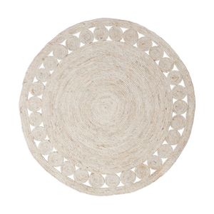 Vloerkleed riet - rond - ⌀120 cm