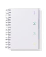 HEMA Collegeblok 4-in-1 met spiraal A5 gelinieerd