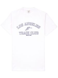 Sporty & Rich t-shirt Track Club en coton - Blanc