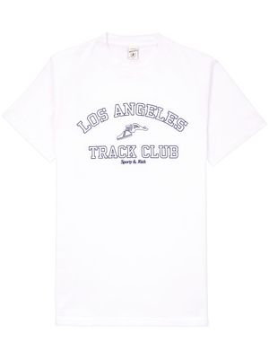 Sporty & Rich t-shirt Track Club en coton - Blanc