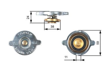 Radiateurdop RC119