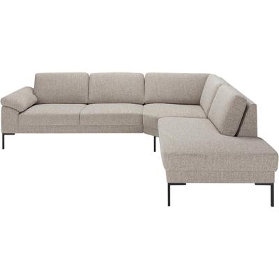 Leen Bakker - Hoekbank Tom Rechts - Java - Stof - Beige - 237x279x84 Cm