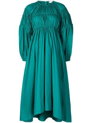 Ulla Johnson robe Viviana à fronces - Vert