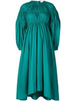 Ulla Johnson robe Viviana à fronces - Vert