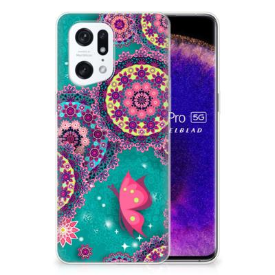 OPPO Find X5 Pro | Hoesje maken | Cirkels en Vlinders