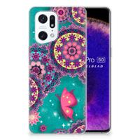 OPPO Find X5 Pro | Hoesje maken | Cirkels en Vlinders