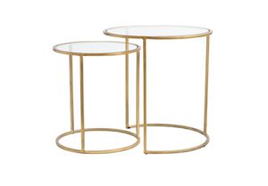 Light & Living Bijzettafel 'Duarte' Set van 2 stuks, kleur Goud