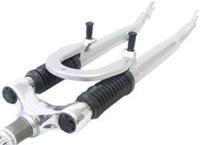 Vwp Voorvork verend 28 inch hybride 1 inch zilver