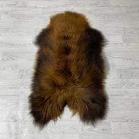 IJslander schapenvacht bruin wit 115x65cm M