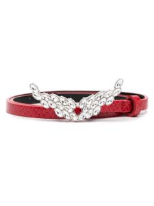 Zadig&Voltaire ceinture Rock en cuir - Rouge