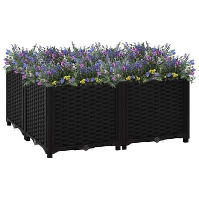VidaXL Plantenbak verhoogd 80x80x38 cm polypropyleen
