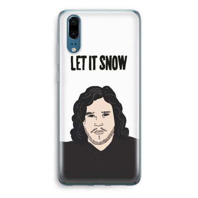 Let It Snow: Huawei P20 Transparant Hoesje