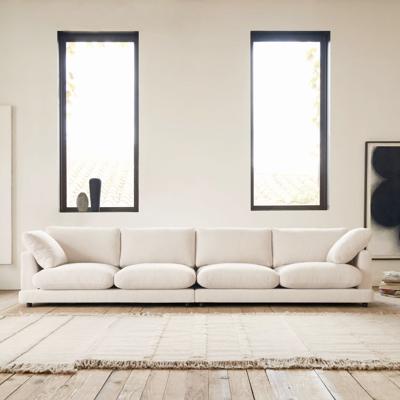 Kave Home 6-zits Bank 'Gala' Chenille 390cm, kleur Beige