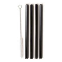 Metaltex RVS Rietjes 21.5x0.6 cm + Borstel Zwart 4 Stuks Metaltex RVS Rietjes 21.5x0.6 cm + Borstel Zwart 4 Stuks