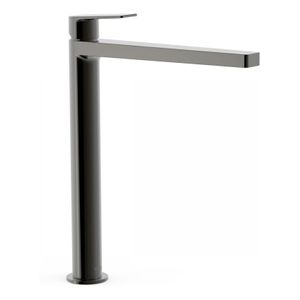 Wastafelkraan Tres Project | Opbouw | Mengkraan | Hoog model | 1-hendel | Rond | Black metal