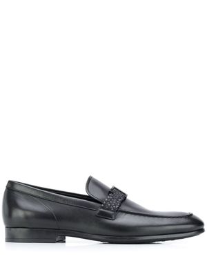 Tod's mocassins à bande tressée - Noir