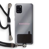 kwetsbaar: Samsung Galaxy A31 Transparant Hoesje met koord