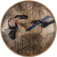 NeXtime ne-3230 wandklok tropica ø40 hout