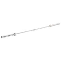 The Living Store Olympische Halterstang - 180 cm - Veerkraag - Anti-slip oppervlak - Verchroomd staal
