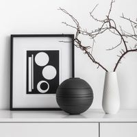 Villeroy & Boch Iconic boule black Porselein Zwart Rond Serveerset - thumbnail