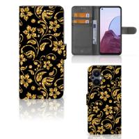 OPPO Reno 8 Lite | OnePlus Nord N20 Hoesje Gouden Bloemen