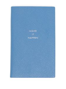 Smythson carnet Make It Happen Panama - Bleu