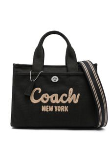 Coach sac porté épaule à logo brodé - Noir