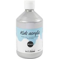 A-color Acrylverf metallic, metallic, zilver, 500 ml/ 1 fles