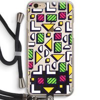 8-bit N°4: iPhone 6 / 6S Transparant Hoesje met koord