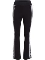 Karl Lagerfeld legging évasé à bande logo - Noir