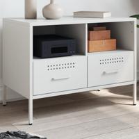 Tv-meubel 68x39x50,5 cm staal wit