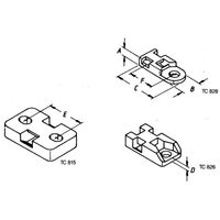 Helukabel TC 826 Bevestigingssokkel Schroefbaar 93044-1000 Hittebestendig Transparant 1000 stuk(s)