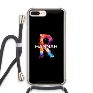 Abstract Spectrum: iPhone 8 Plus Transparant Hoesje met koord