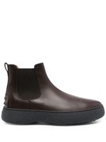 Tod's bottines chelsea en cuir - Marron