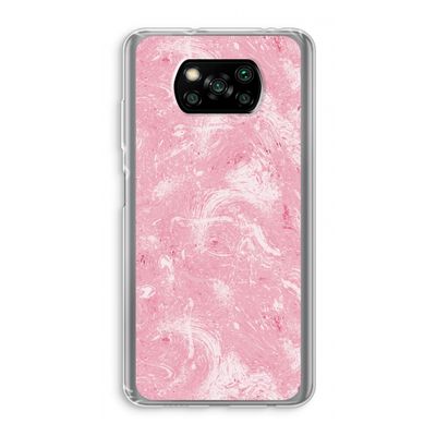 Abstract Painting Pink: Xiaomi Poco X3 Pro Transparant Hoesje
