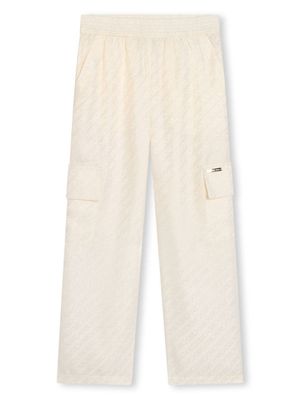 Michael Kors Kids pantalon de jogging à motif monogrammé - Tons neutres