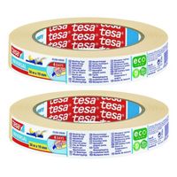 2x Tesa afplaktape/schilderstape 19 mm x 50 m