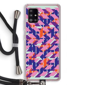 Skew Blush 3: Samsung Galaxy A51 5G Transparant Hoesje met koord