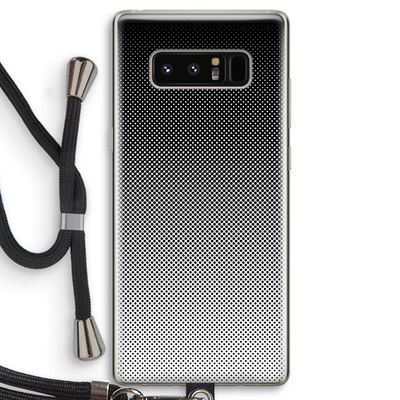 Musketon Halftone: Samsung Galaxy Note 8 Transparant Hoesje met koord