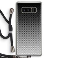 Musketon Halftone: Samsung Galaxy Note 8 Transparant Hoesje met koord
