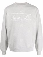 Martine Rose sweat à logo imprimé - Gris