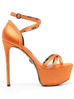 Philipp Plein sandales à plateforme à ornements - Orange - thumbnail