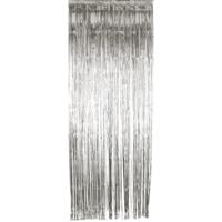 Folie deurgordijn versiering - zilver - 244 x 91 cm - glitter and glamour wanden