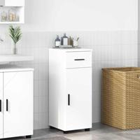 Badkamer Kast met lade Wit 30 x 35 x 80 cm Bewerkt hout
