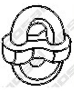Aanslagrubber, demper 255406