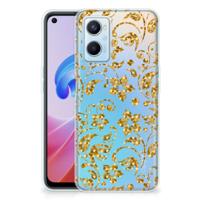OPPO A96 | OPPO A76 | TPU Case | Gouden Bloemen