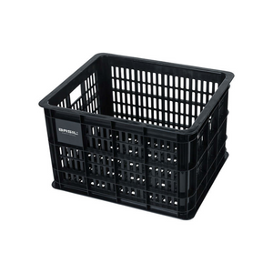 Basil fietskrat m - medium - 29.5 liter - zwart
