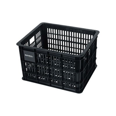 Basil fietskrat m - medium - 29.5 liter - zwart